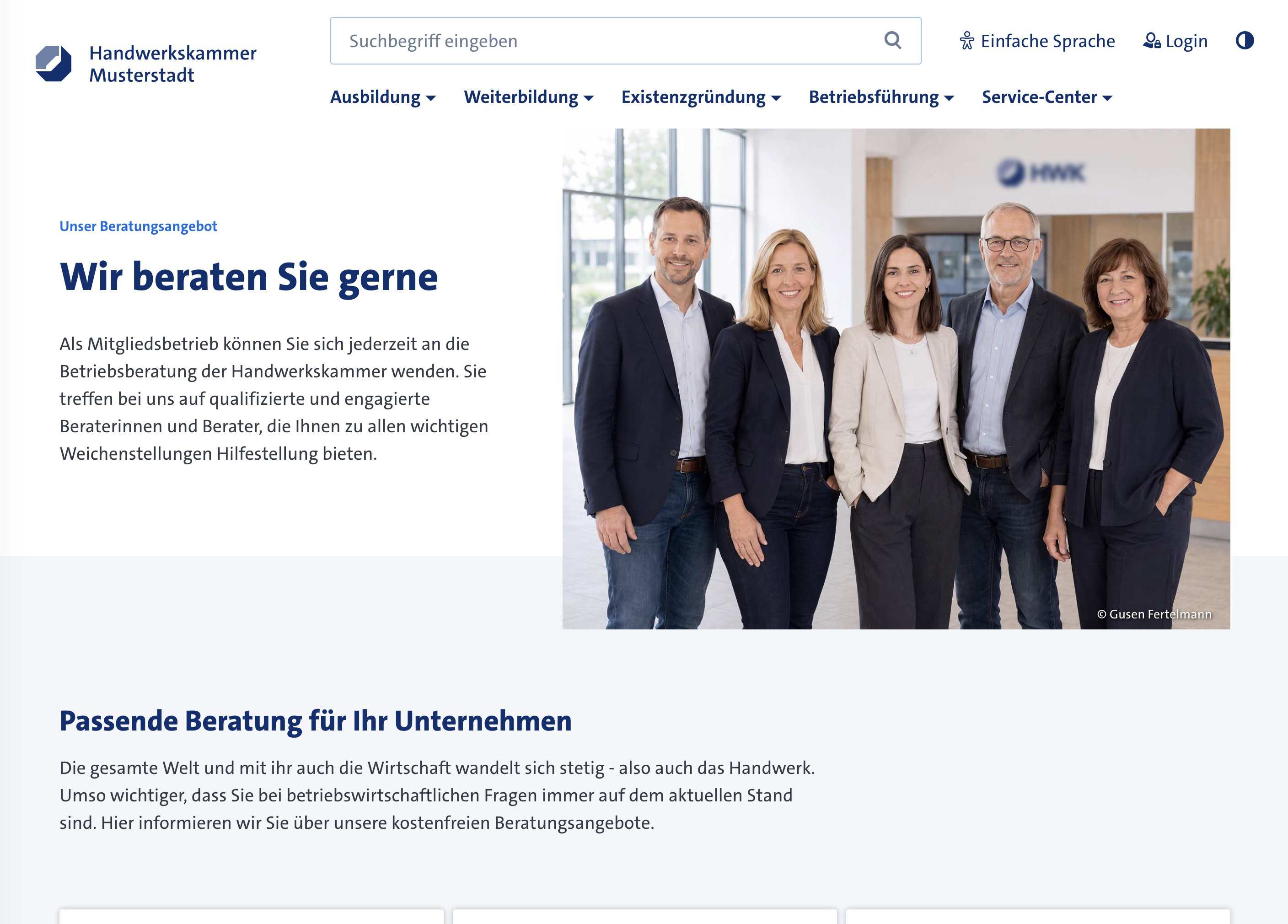 Beratung Übersicht